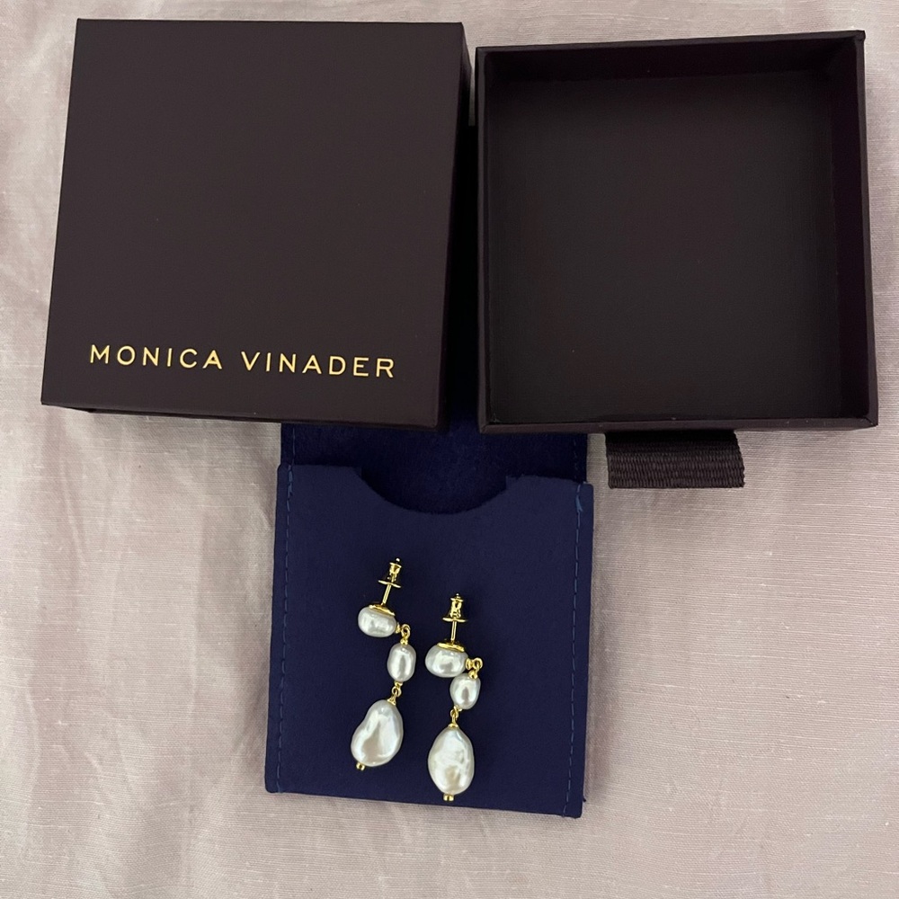 Monica Vinader earrings.
